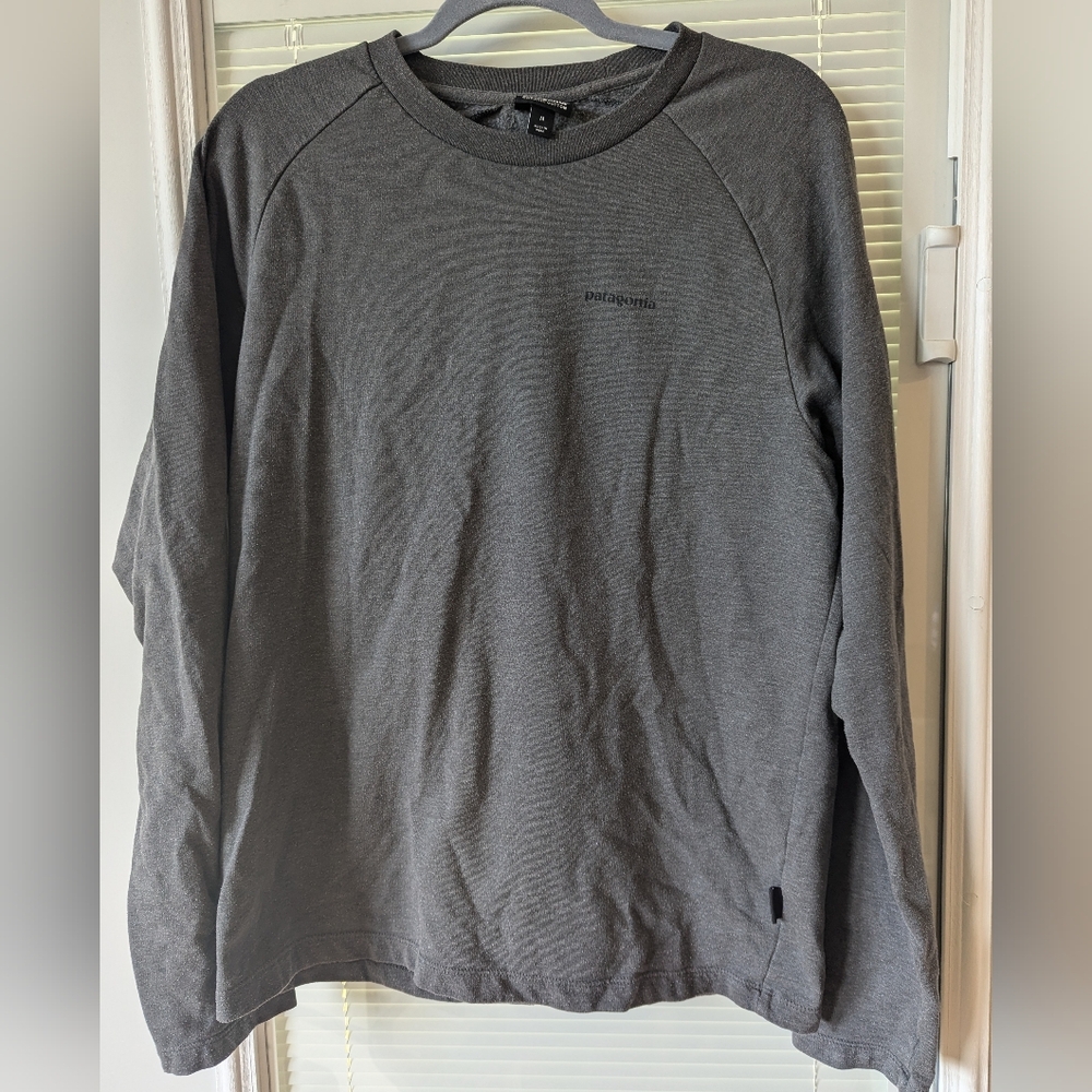 Patagonia P-6 Logo Lightweight Sweateshirt Forge Grey Medium